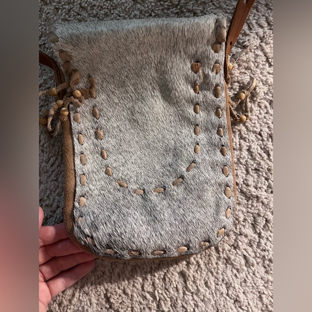 Genuine Seal Fur and Leather Indigenous Made Bag from Northern Quebec